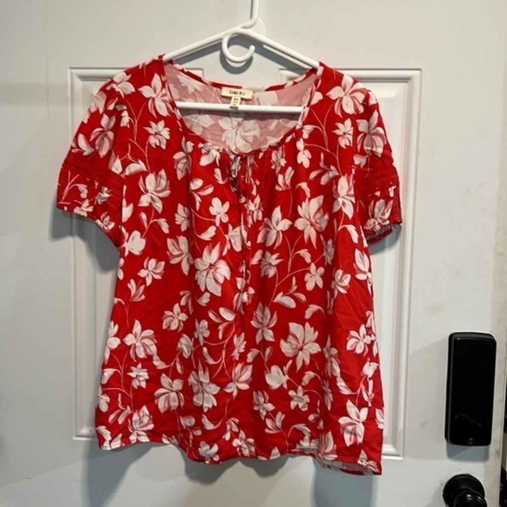 Como Blu Floral large blouse